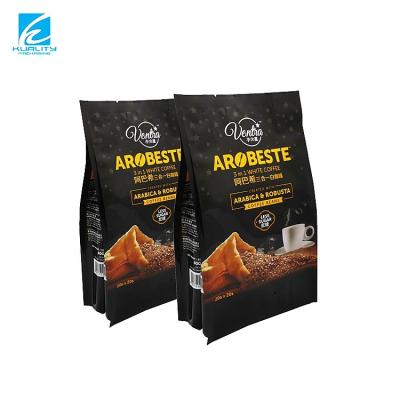 China Coffee Bag Eco - Friendly Printing Laminated Heat Sealing Custom Plastic Side Gusset Aluminum Foil Coffee Packaging for sale