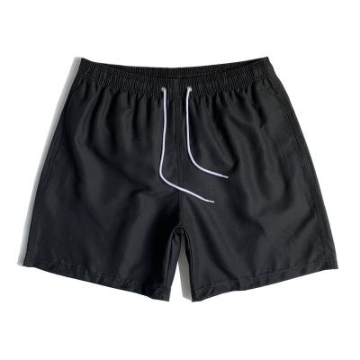 China Custom Made Breathable Solid Color Swim Beach Quick Dry Cooling Swimming Running Shorts For Men for sale