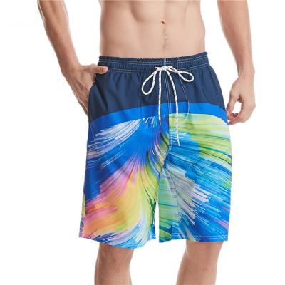 China QUICK DRY Custom Breathable Drawstring Printing 100% Polyester Abbreviation Men's Swimwear Tops Waist Swimwear for sale