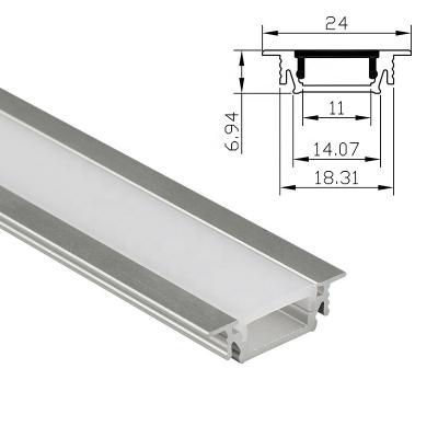 China For 10 mm width LED strip B2407 led aluminum channel led recessed light for cabinet light led touch sensor switch for sale