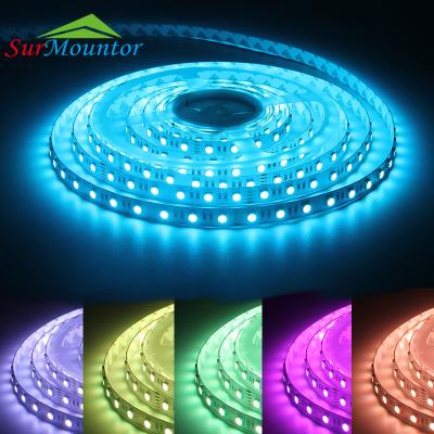 China Led Strip 12v Led Strip Building Colorful Lighting Promotion 5Meter Decorative Ultra Thin IP20 5050 Flexible RGBWTira Led Strip 12v Led Strip Building Colorful Lighting for sale