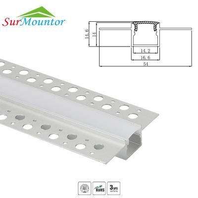 China Recessed Ceiling Plaster Mounting LED Aluminum Profile Led Strip Light Led Drywall Profile Channel for sale