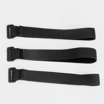 China Heat Resistance Velcro Loop Tie Velcro Black Elastic Non-scuff Double Sided Tape for sale