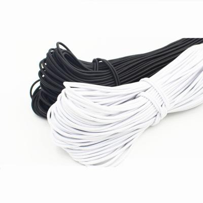 China Other Custom Braided Round Polyester Webbing Webbing Strap Striped Latex Reflective Rope for sale