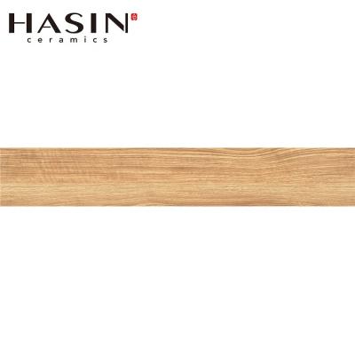 China Hasin Country Living Room Flooring Hot Sales Cozy Home Anti-slip Ceramic Matt Wooden Tile Chinese Style for sale