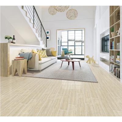 China Hasin Rustic Living Room Tiles Porcelain Vein Tile Country Style Ceramic Glazed Wood Tile for sale