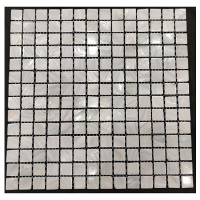 China Modern pure white natural pear seashell mosaic for wall swimming pool tile for sale