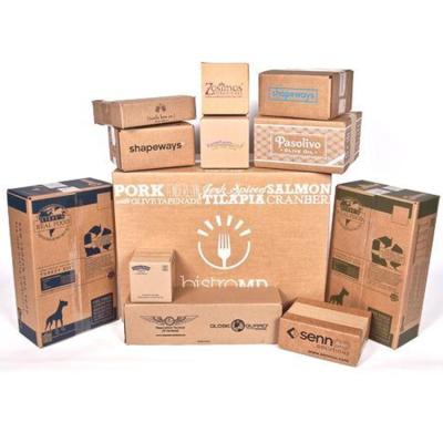 China Recycled Materials Wholesale Prined Custom Electronic Products Packaging Brown Corrugated Cardboard Shipping Mailing Box for sale