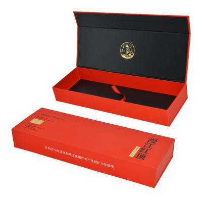 China Custom Recycled Materials Logo Rectangular Luxury Gift Boxes Luxury Tea For Tea Storage Box for sale