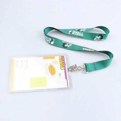 China Most Popular hard plastic id card holder lanyard  ID card holder lanyard for sale