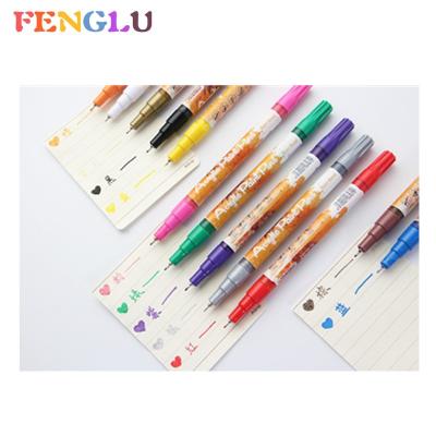 China PP Plastic 0.5mm Acrylic Marker Pen 28 Colors Acrylic Art Marker for sale