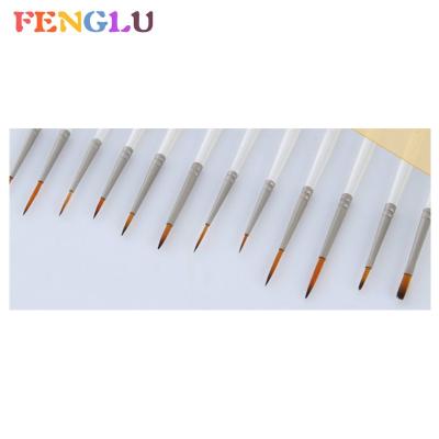 China 15pcs Detail Paint Brush Nylon Artist Painting Brush Set for sale