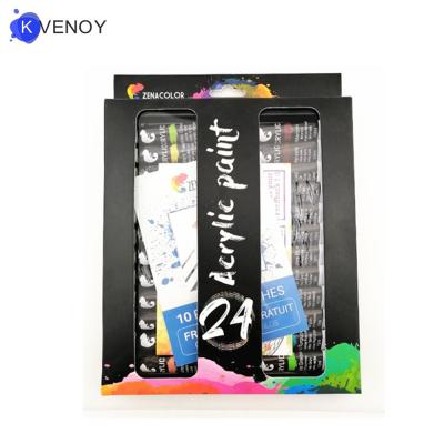 China 24 Colors 12ml Non-Toxic Acrylic Paint Set For Artist And Student for sale