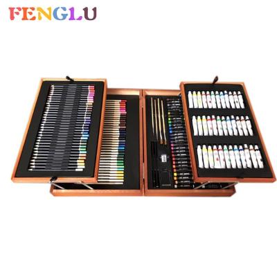 China Drawing Writing Drawing 174pcs Sketching Colorful Pencil Art Set Painting Kit For Kids for sale