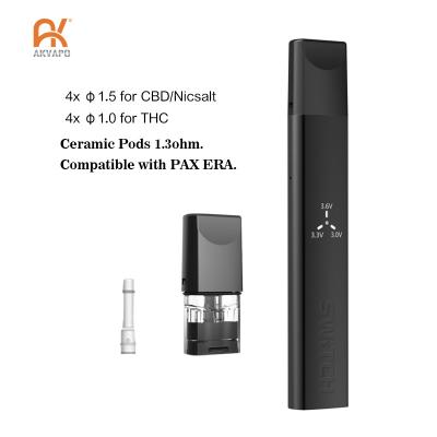 Chine Cosse étroite vide 1ml de système Vape de bobine en céramique compatible de Pax pour THC à vendre