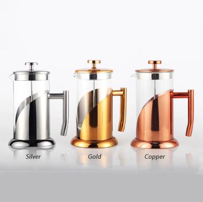 China Fashional Promotions 1000ml Sustainable Borosilicate Glass French Press Coffee Maker With Reusable Stainless Filter for sale