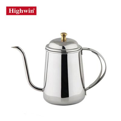 China New type hot sale viable silver tea kettle for brewed coffee for sale