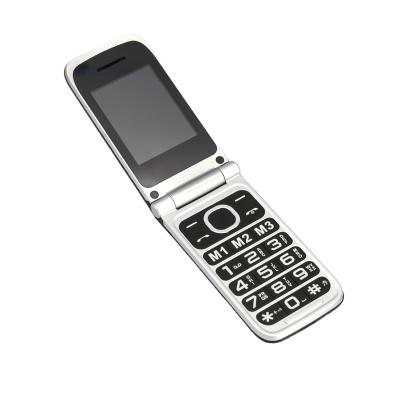 China Dual SIM Card Cheap Price 4G Flip Senior Mobile Phone One Button SOS Mobble Older Phone With Big Font for sale