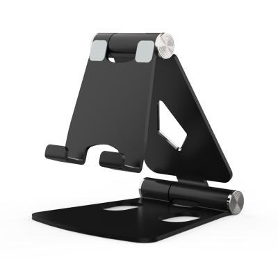 China Xiangen Waterproof Adjustable Tablet Stand Aluminum Foldable Mobile Stand With Cell Phone Anti-Slip Bottom Brackets for sale