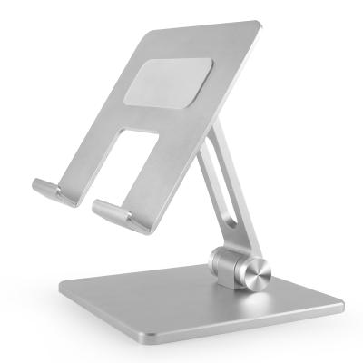 China Waterproof Aluminum Alloy Multiangle Tablet Holder Stand Adjustable Folding Desktop Mobile Phone or Tablet for sale