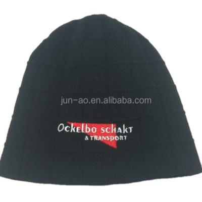 China Jacquard COMMON Logo Knitted Acrylic Boys Beanie Custom Crochet Knit Beanie Winter Hat Wholesale for sale