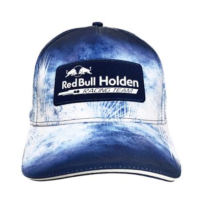 China breathable & High Quality Printed Embroidery Logo Red Bull Sports Cap de Gorras Brand Waterproof Custom Baseball Cap 5 Panels for sale