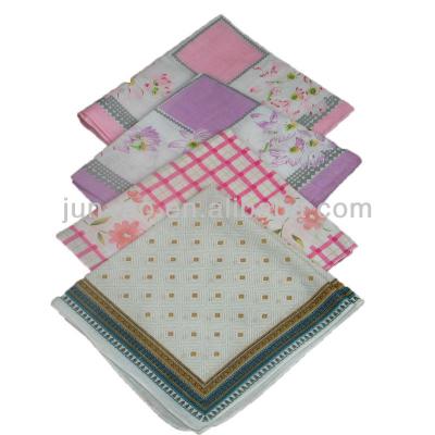 China Stripe Cotton Wholesale Handkerchief Different Size for sale