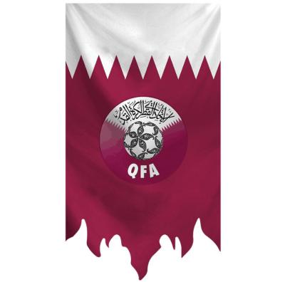 China Sports and Games Qatar 2022 World Cup Flag Bunting Flag Decoration Fans Souvenirs Hanging Flag for sale