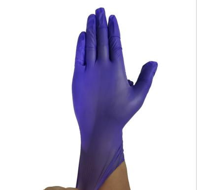 China Nitrile / Vinyl Blend Cheap Blended Disposable Gloves Nitrile Pink Green Purple Black Blue Red Power Free for sale