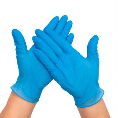 China Blue Disposable Nitrile Mix 100PCS UN BOX PVC Nitrile Blend Examination Gloves With CE for sale