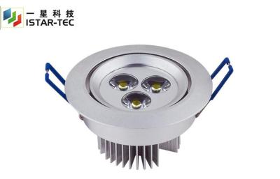 China O interior 3 W conduziu o tempo conduzido recessed de Downlights 50000H das ampolas de teto à venda