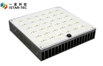 China High Power 40pcs Bridgelux Square Led Canopy Light Fixtures 50w , White / Grey for sale