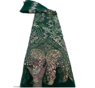 中国 スープー 贅沢品 珠状のセキンの布 輝く結婚式用婚紗布 魚のスケールセキンの布 販売のため