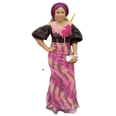 China New styles flocking velvet lace with sequins african lace Senegal dress for party Ghana lace fabric women clothing for sale