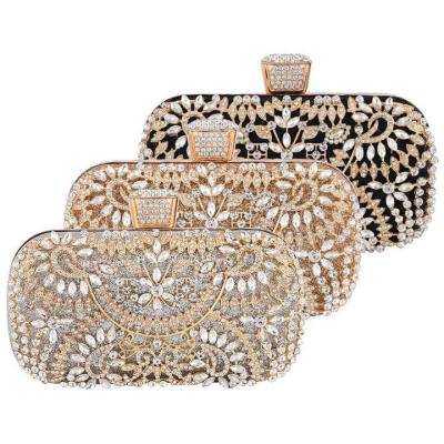 China Other Luxury Ladies Purse Ladies Diamond Rhinestone Pearls Beaded Wedding Evening Clutch Bridal Clutch Clutch for sale