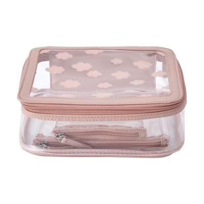 China Fashion BSCI Factory Custom 3pcs Cosmetic Bag Set Professional PVC Bag Makeup Storage Bag Eco-Friendly Makeup Organizer Schminktasche for sale