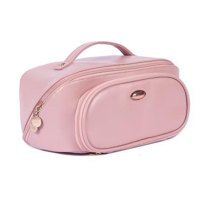 China Amazon New Arrival Fashion and Functional Wet Separation Makeup Bag Travel Portable INS Women's Makeup Bag Travel Double Dry Bag for sale