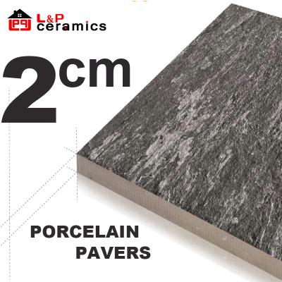 China Europe Hot Sale Exterior Thickness 20mm Porcelain Tile For Garden Paving, Driveway, Terrace for sale