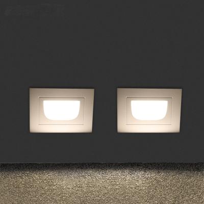 China Modern 3W Recessed Indoor Wall Lights Modern IP65 Aluminum Step Floor Lighting Outdoor Arc Light Outlet for sale