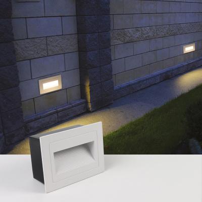 China Modern Indoor 3W LED Stair Light Recessed LED Wall Light IP65 Aluminum Step Floor Lighting Outdoor Support Customized Services for sale