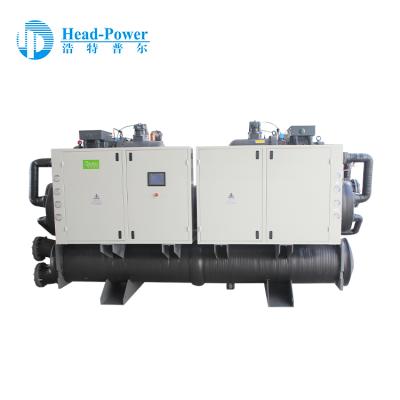 China 250tons 250tr Water Cooled Screw Water Chiller 150-1692 Kw for sale