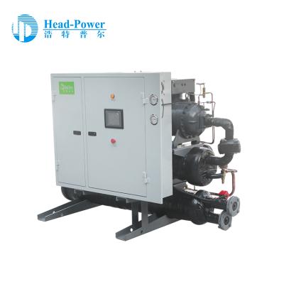 China Hotels 540kw 100ton r407c Water Chilled Liquid Screw Chiller for sale