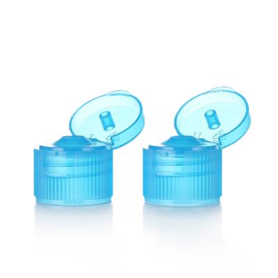 China Non Spill Blue Color Plastic Flip Top Cap 18Mm Cap With High Quality for sale