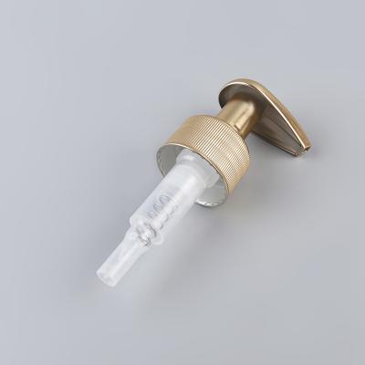 China Non Spill Plastic Pump 24/410 Lotion Bottle Shampoo Bottle Dispenser Pump Gold Lotion Pump for sale