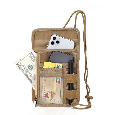 China Tactical Molle Card Holder ID Hanging Card Bags Credit Passport Purse Chest Multifunctional Card Case Hunting Molle Pocket Wallet Hanging Bag for sale