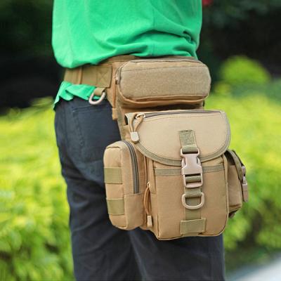 China Outdoor Military Tactical Leg Bag Drop Waist Bag Army Leg Belt Bag Camouflage Hunting Military Tactical Drop Waist Bag for sale