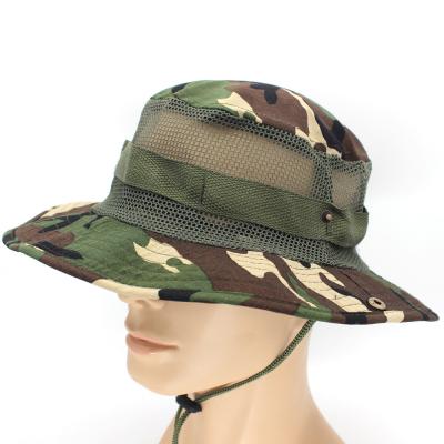 China Bucket Hat With String Sun Tactical Hats For Men Brimming Off Hat Women Beach Fishing Outdoor Summer Military Boonie Hat for sale