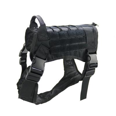 China Quick Release Military Nylon Dog Harness Training Utility Dog Tactical Vest Clothes With Handle for sale