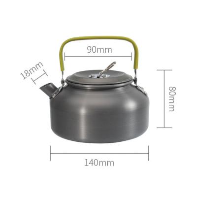 China Portable Outdoor Coffee Pot Picnic Cooking Kettle Camping Teapot 0.8L Increasing Camping Coffee Kettle Pot for sale