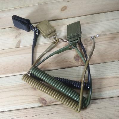 China Tactical Single Sling Lanyard Sling Adjustable Quick Release Spring Pistol Gun Spring Combat Airsoft Sling Combat Military Gear for sale